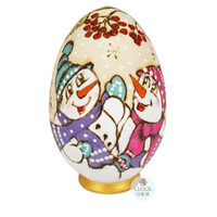 Woodburn Egg Russian Dolls- Snowman 12cm (Set Of 3) image