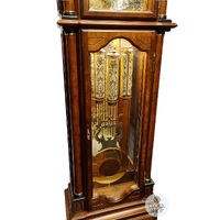 210cm Walnut Grandfather Clock With Triple Chime & Dancers By SCHNEIDER image