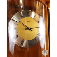 82cm Cherry Battery Chiming Wall Clock With Piano Finish By AMS image