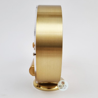 14cm Millendon Gold Battery Skeleton Table Clock By ACCTIM (Cracked Back) image