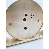 14cm Wardley Gold Battery Tambour Mantel Clock By ACCTIM image