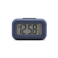 9cm Jago Midnight Blue LCD Digital Alarm Clock By ACCTIM image