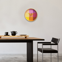 30cm Riso Collection Magenta & Yellow Silent Wall Clock By CLOUDNOLA image