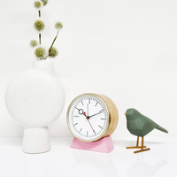 13.5cm Bloke Pink Silent Analogue Alarm Clock By CLOUDNOLA image