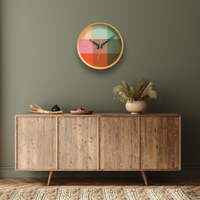 30cm Riso Collection Green & Pink Silent Wall Clock By CLOUDNOLA image