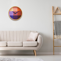 30cm Riso Collection Red & Blue Silent Wall Clock By CLOUDNOLA image