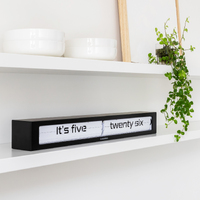 65cm Texttime Collection Black and White Flip Wall Clock By CLOUDNOLA image