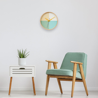 30cm Flor Collection Turqouise Silent Wall Clock By CLOUDNOLA image