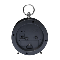 15cm Factory Collection Black Silent Analogue Alarm Clock By CLOUDNOLA image