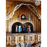 Band Players 8 Day Mechanical Chalet Cuckoo Clock With Dancers 43cm By SCHWER image
