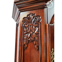 213cm Rich Walnut Grandfather Clock With Westminster Chime & Moon Dial image