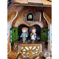 Deer & Water Wheel 1 Day Mechanical Chalet Cuckoo Clock 49cm By SCHNEIDER image