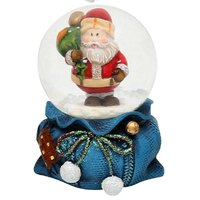 7cm Gift Santa Snow Globe- Assorted Designs image