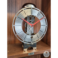 189cm Walnut Modern Skeleton Floor Clock With Bell Strike By HERMLE image