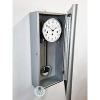 53.5cm Silver 8 Day Mechanical Chiming Wall Clock By HERMLE image
