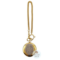4.1cm Two Tone Floral Etch Pocket Watch By CLASSIQUE (Arabic) image