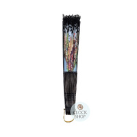 Hand Fan with Schwarzwald Print 25cm image