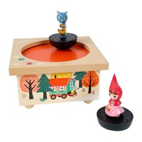 Little Red Riding Hood Music Box With Spinning Figurines (Vivaldi-The Spring) image