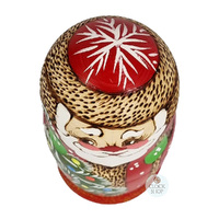 Woodburn Santa Russian Dolls- 18cm (Set Of 5) image
