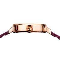 22mm Classic Collection Womens Watch With Purple Dial & Milanese Strap & Rose Gold Case By BERING image