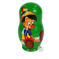Pinocchio Russian Dolls- Green 11cm (Set Of 5) image