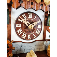 Wood Chopper & Water Wheel 8 Day Mechanical Chalet Cuckoo Clock 32cm By SCHNEIDER image
