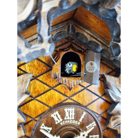Birds & Leaves 1 Day Mechanical Carved Cuckoo Clock 30cm By SCHNEIDER image