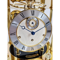 Tellurium Mantel Clock in Gold & Piano Black 35cm By HERMLE image
