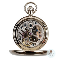 49mm Stainless Steel Unisex Mechanical Skeleton Pocket Watch By CLASSIQUE (Roman) image