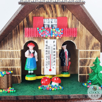 17cm Chalet Weather House With Key Hanger By TRENKLE image