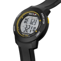 Digital EX37 Collection Black and Yellow Watch By SECTOR image