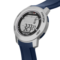 Digital EX37 Collection Blue and Silver Watch By SECTOR image