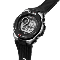 Digital EX10 Collection Black and Silver Watch By SECTOR image