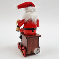16cm Santa & Train German Incense Burner image
