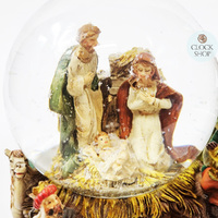 15.5cm Musical Snow Globe With Nativity Scene (Silent Night) image