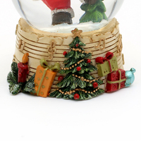6.3cm Jolly Santa Snow Globe- Assorted Designs image