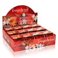 8.5cm Scented Gingerbread Christmas Candle- Assorted Scents image