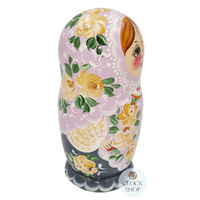 Floral Russian Dolls- Light Purple 14cm (Set Of 5) image