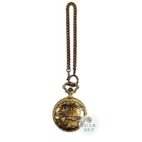 48mm Gold Mens Pocket Watch With Truck By CLASSIQUE (Arabic) image