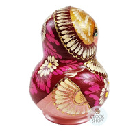 Floral Russian Dolls- Pink & Gold 10cm (Set Of 10) image