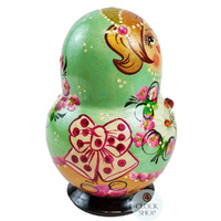 Floral Russian Dolls- Green With Ladybug 15cm (Set Of 10) image