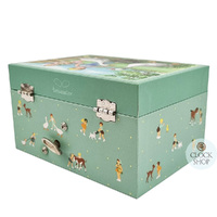 Geese Musical Jewellery Box With Dancing Horse (Invitation To Dance) image