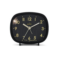 9cm Hilda Black Analogue Alarm Clock By ACCTIM image