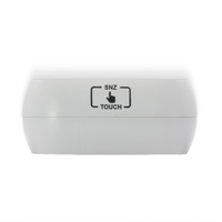 10cm Carter Grey Analogue Alarm Clock By ACCTIM image