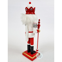 25cm Red & White King Nutcracker image