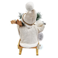 45cm Sitting Santa Claus on Sleigh- Frank image
