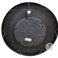 60cm Ceulen Dark Grey and Gold Moving Gear Wall Clock By COUNTRYFIELD image