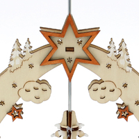 21cm Winter Deer Christmas Pyramid image
