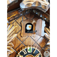 Birds & Leaves 1 Day Mechanical Carved Cuckoo Clock 32cm By HÖNES image