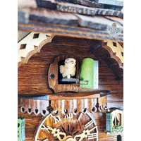 Wood Chopper & Dog Battery Chalet Cuckoo Clock 41cm By SCHNEIDER image